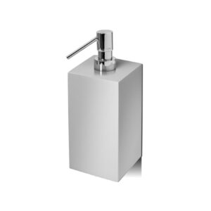 Cubo Porta Sabão Líquido Fixo (8x15,5x8cm) Resina/Metal