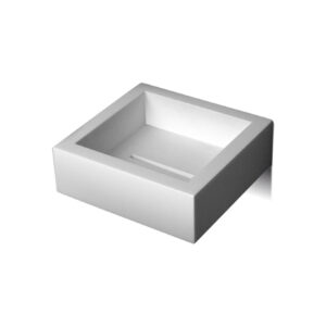 Cubo Saboneteira Fixa (13x4,5x12,5cm) Resina