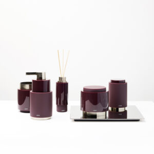 Aro Porta Sabão Líquido - KIT (S.Líq/Esc/Alg/Cot/Vaso) Resina /Metal