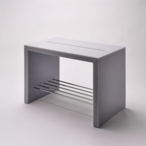 Plan B Banqueta (60x40x35 cm) Resina/Metal