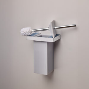 Max Porta Escovas de Vaso (18 x 40 x 12 cm) Resina / Metal