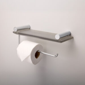 New L55 Papeleira Dupla (32 x 11 x 11 cm) Resina / Metal