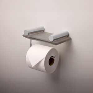 New L55 Papeleira Simples (19 x 11 x 11 cm) Resina/Metal