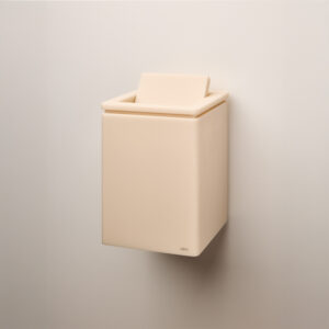 Theory Lixeira Tampa Basculante Fixa (19x29x19cm) Resina/Inox