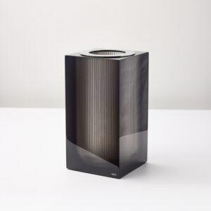 Lux Tampa Inox, Lixeira Vazada (16x30x16cm) Resina/Inox Polido