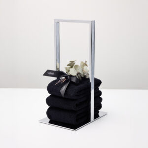 Lumi Toalheiro de Bancada (14,5x32x20cm) Cromo