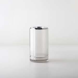 Bespoke Geometric, Porta Escovas Aberto e Vaso de Flor (Ø8x14cm) Resina/Metal