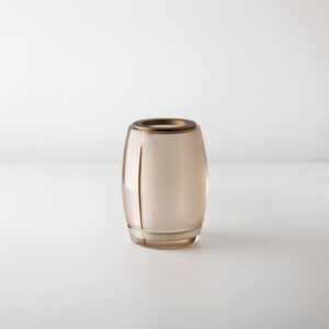 Bespoke Organic, Porta Escovas Aberto e Vaso de Flor (Ø10x14cm) Resina/Metal
